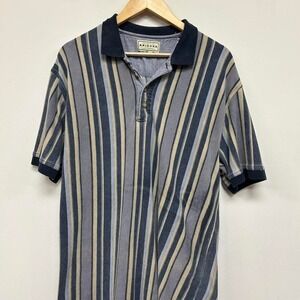 Retro Striped Polo Shirt